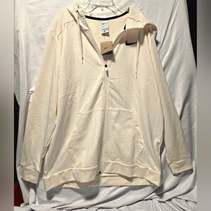 Nike Ivory Full-Zip Hoodie Mens Size XL (NWT)